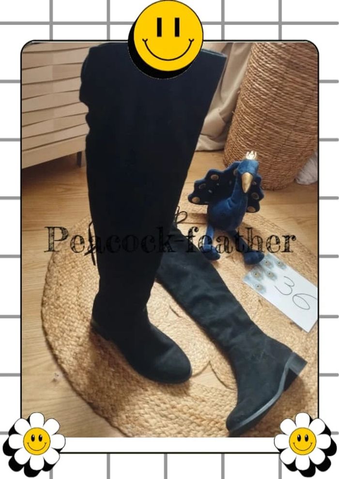 Bottes Cuissardes noires 36 - photo numéro 8