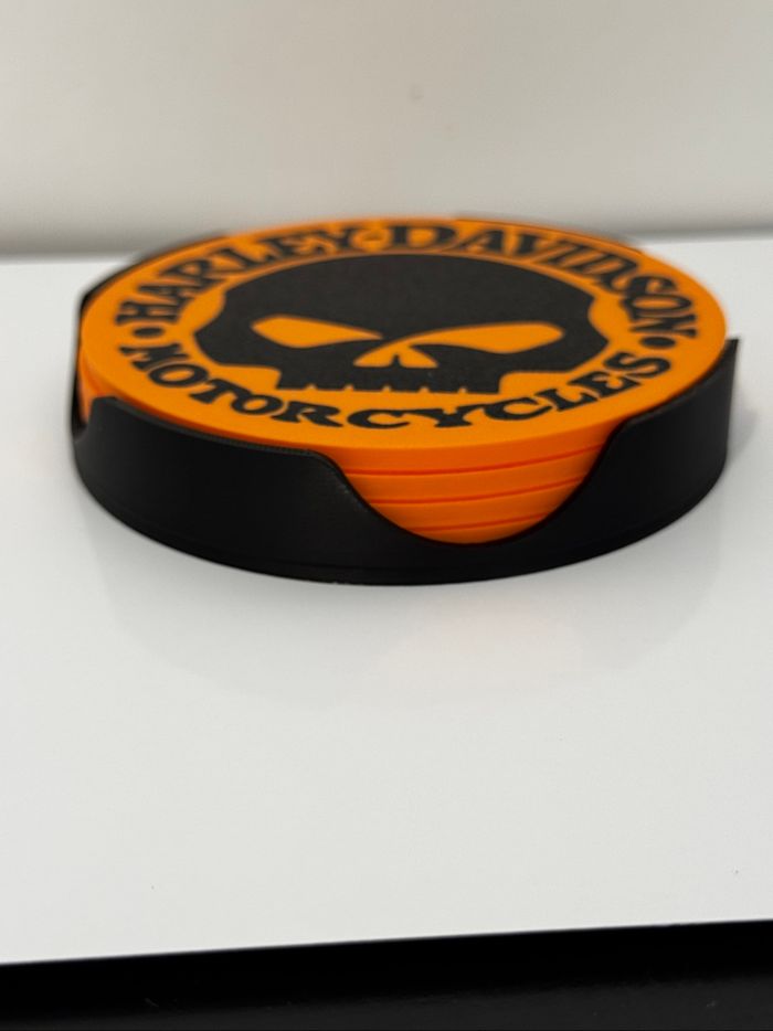 4 Dessous de verres Harley Davidson - photo numéro 2