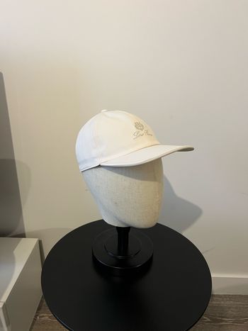 Casquette Loro piana blanche