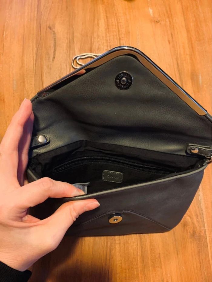 Sac pochette main ou épaule ONLY gris - photo numéro 4