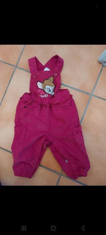 Salopette bambi taille 62 cm