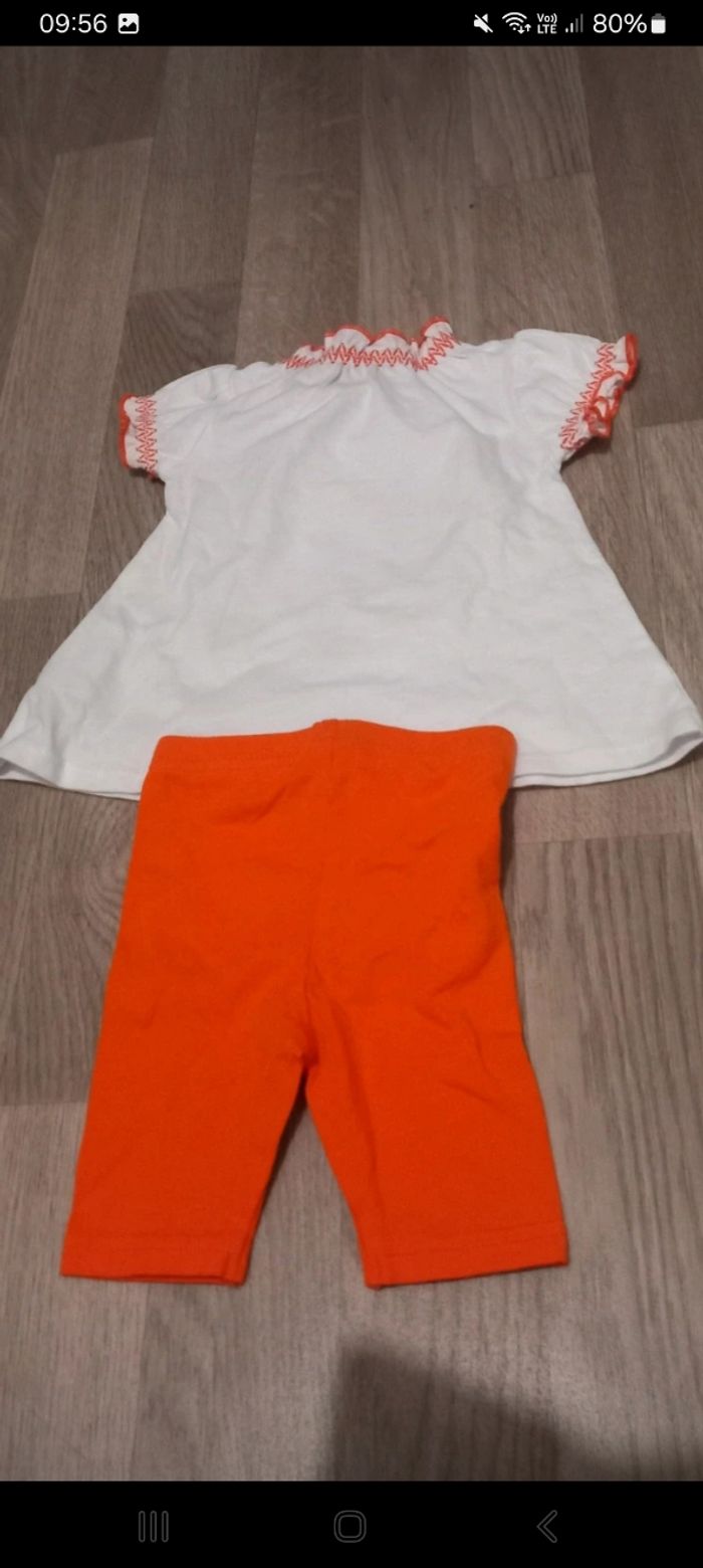 Ensemble 2 pieces tee shirt manche courte leegins - photo numéro 3