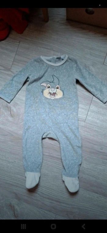 Pyjama ouverture arrière Disney Baby Kiabi 12mois 👻