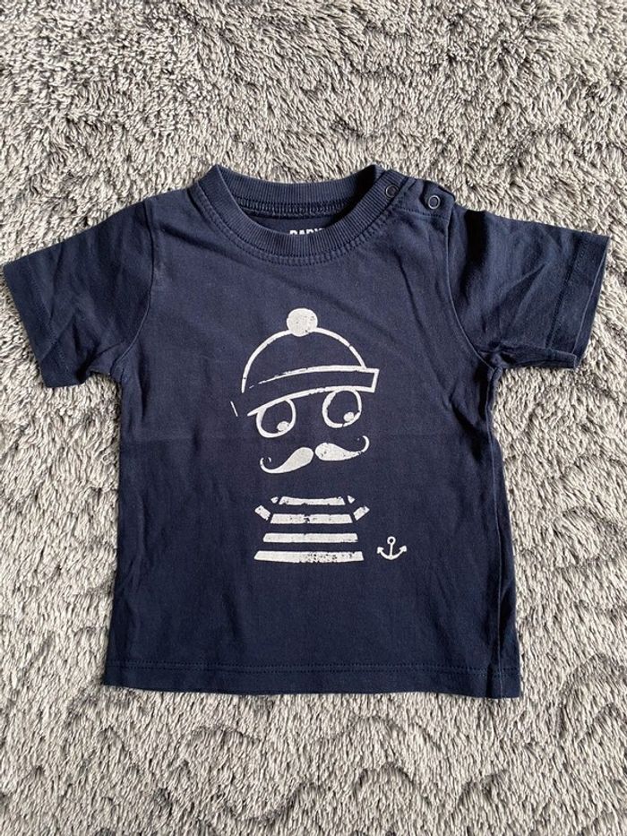 Teeshirt bleu Tape à l’œil - 12 mois