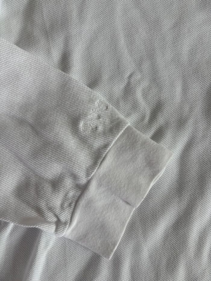 Polo manches longues Lacoste, taille S. Crocodile, bleu, blanc rouge - photo numéro 6