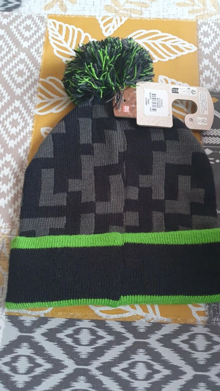 Bonnet Minecraft taille 5-9 ans - photo numéro 4