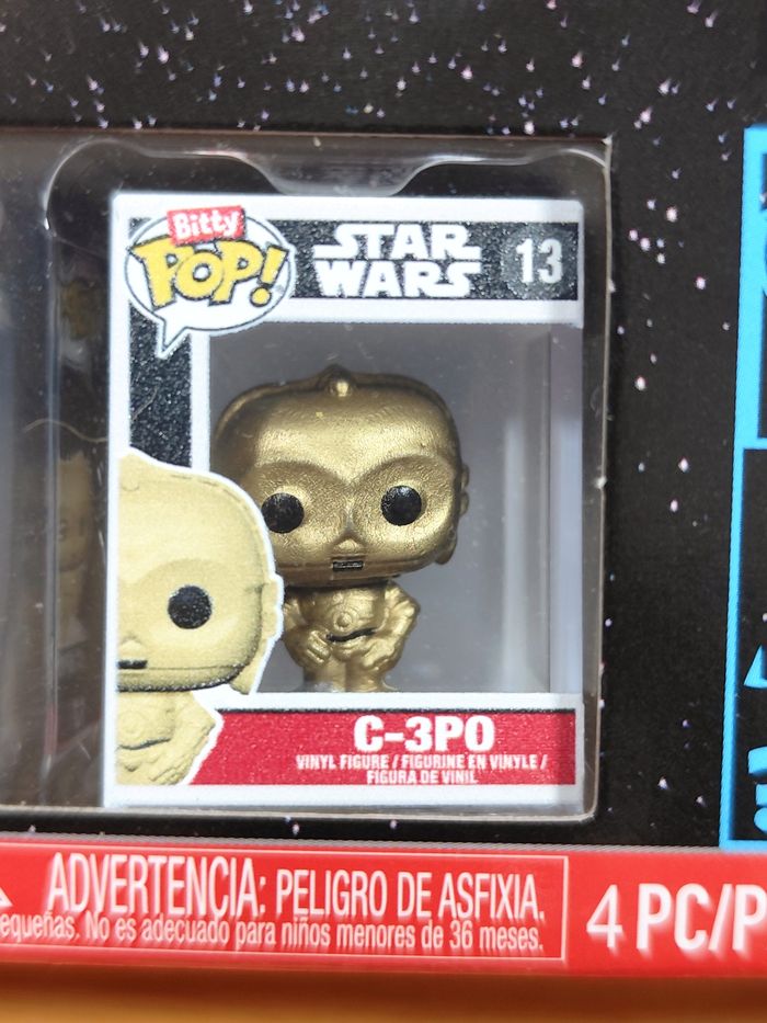 Boîte 4 Funko Bitty Pop! - Star Wars - Leia, R2-D2 & C-3PO - photo numéro 4