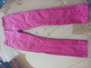 Pantalon en velours rose