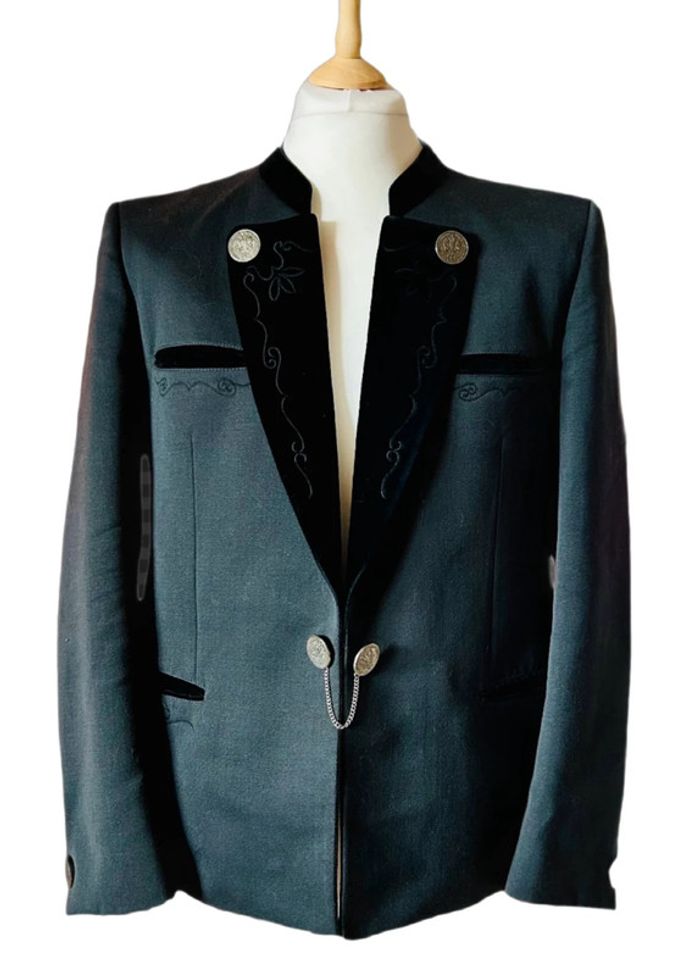 🔘Magnifique blazer autrichien traditionnel pure laine vierge Austrian tyrolean pure new wool blazer🔘 - photo numéro 3
