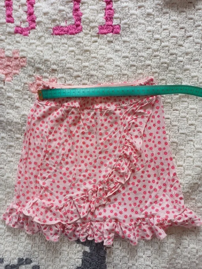 Jupe taille élastique à fleurs - photo numéro 3