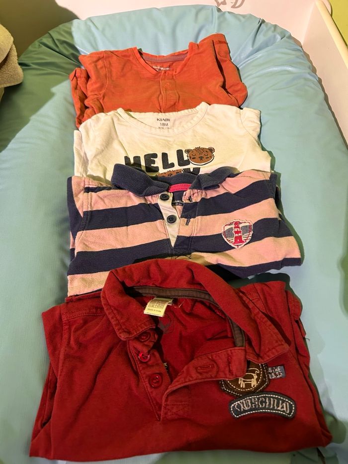 Lot t-shirts manches longues 18 mois - photo numéro 4