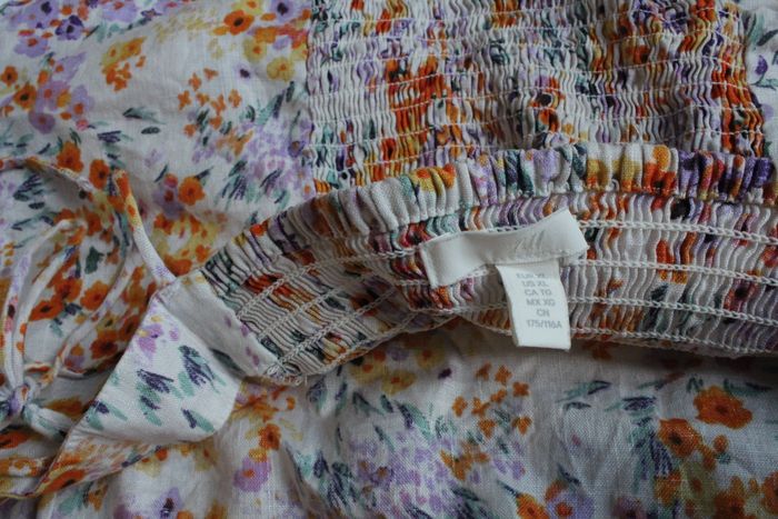 Top H&M fleuri 100% lin - photo numéro 5