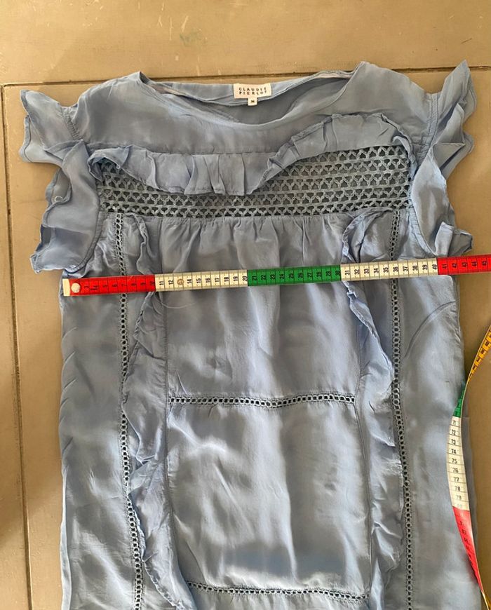 Robe Claudie Pierlot bleue taille 36 - photo numéro 11