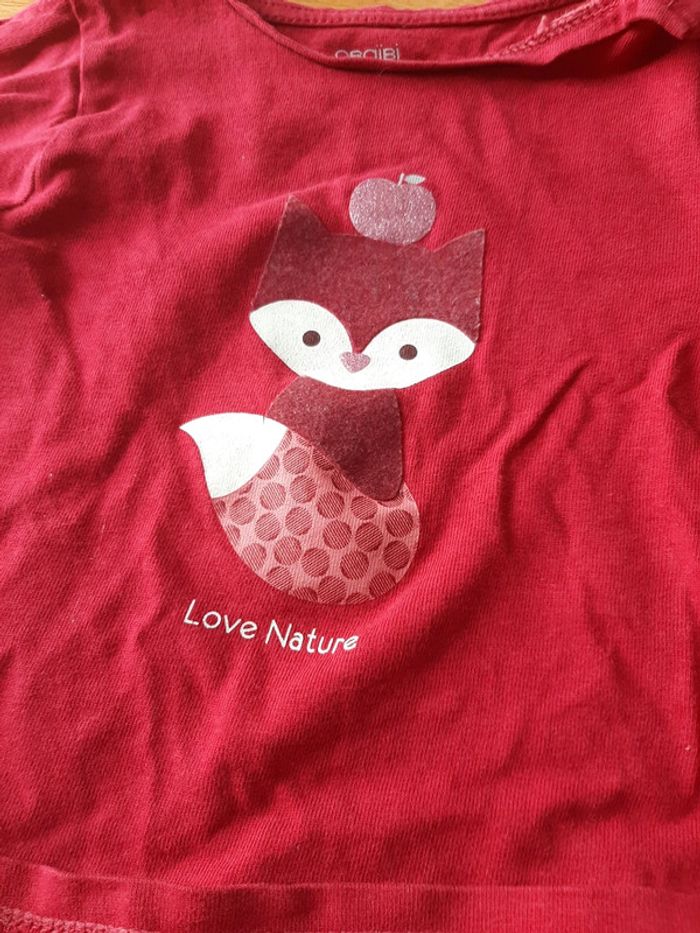 Tee shirt manche longue 1 an fille - photo numéro 2