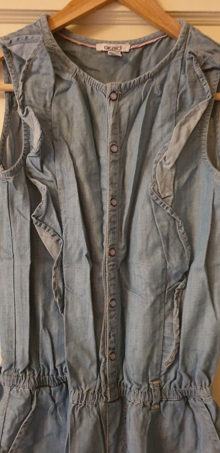 Combinaison en jeans 8 ans - photo numéro 2