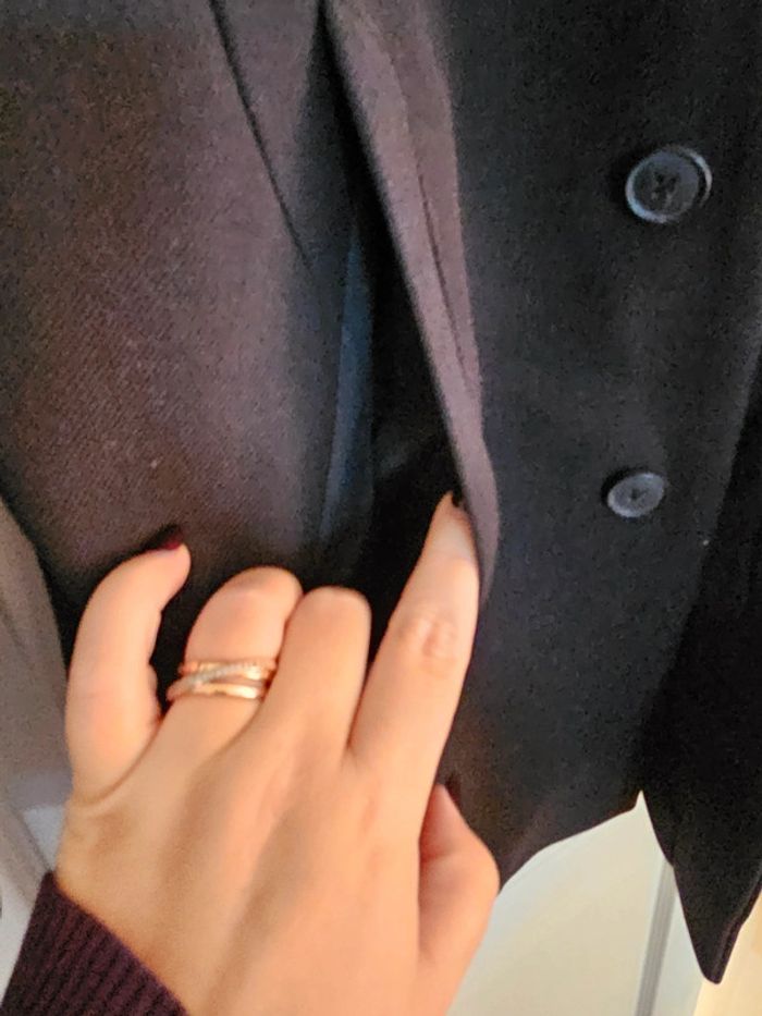 Manteau noir classe homme - photo numéro 3