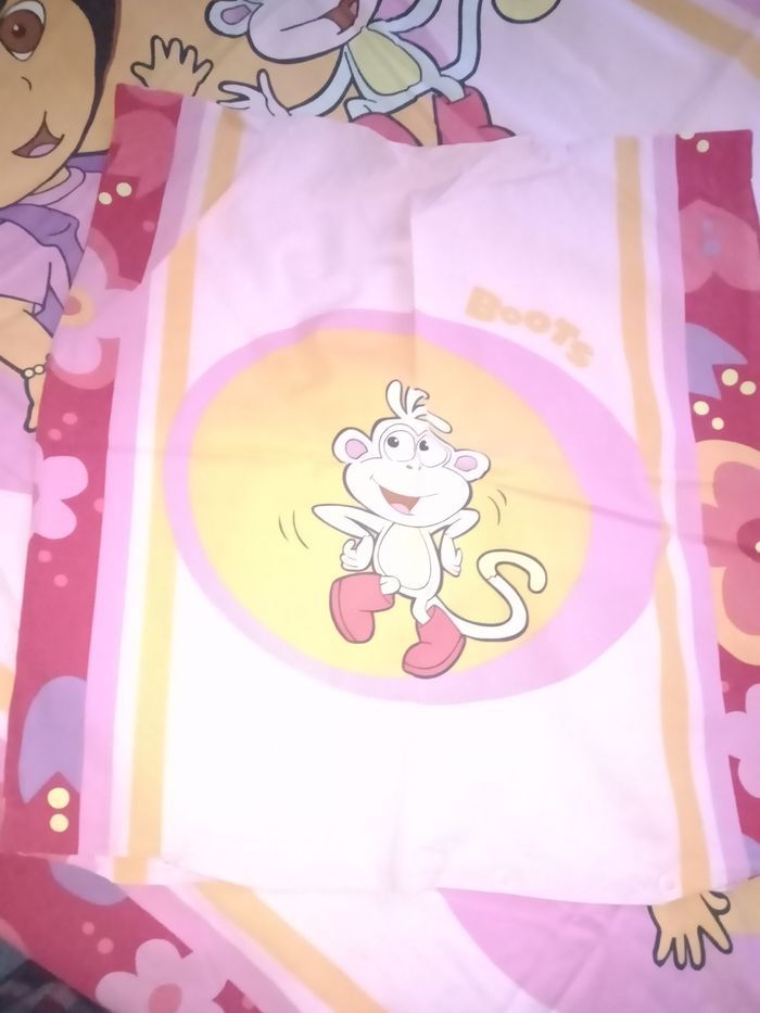 Housse de couette 1 personne +taie d'oreiller Dora - photo numéro 2