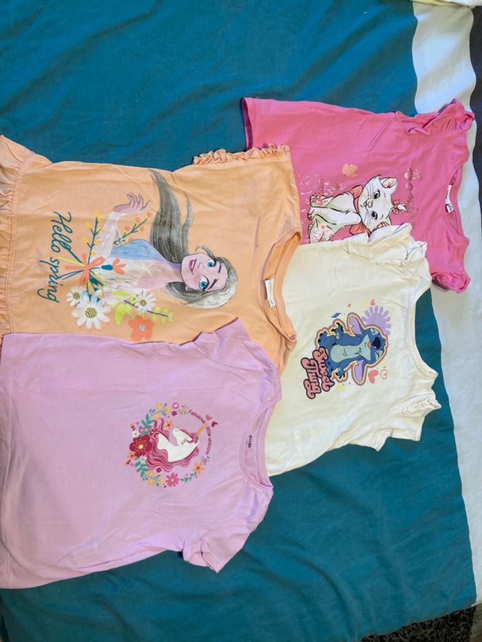 Lot de 4 tee shirt fille