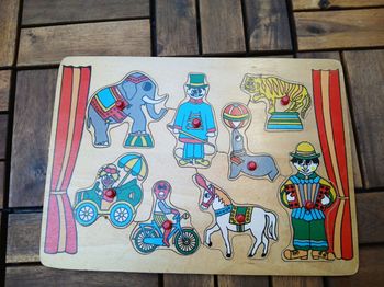 Puzzle cirque 🎪 en bois