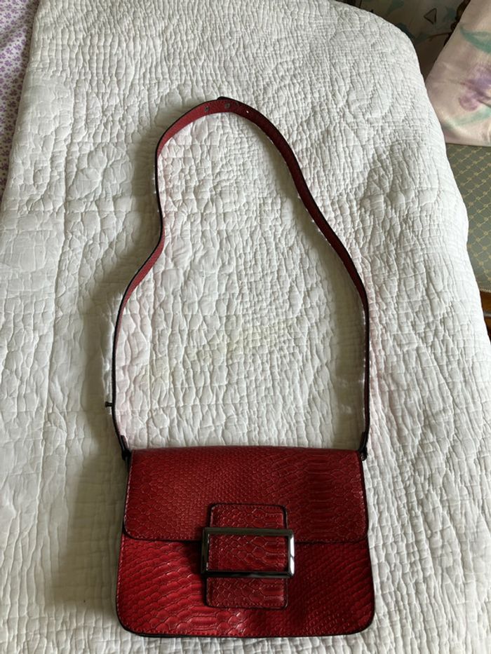 Sac baguette façon reptile - photo numéro 13