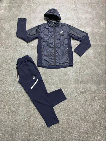 Ensemble azics taille M bleu marine neuf jogging survêtement 