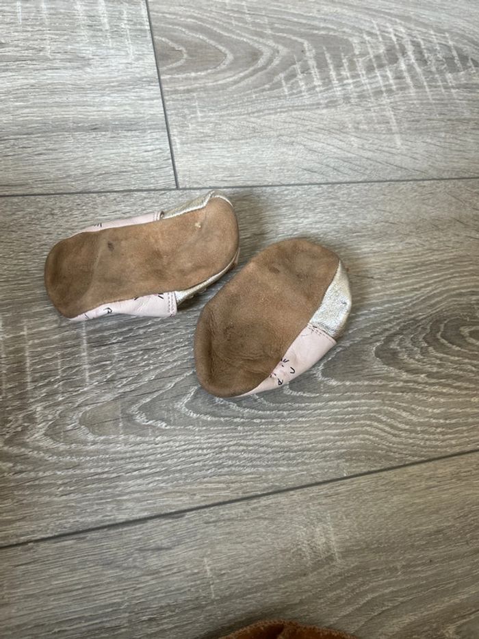 Chausson en cuite rose bébé - photo numéro 2