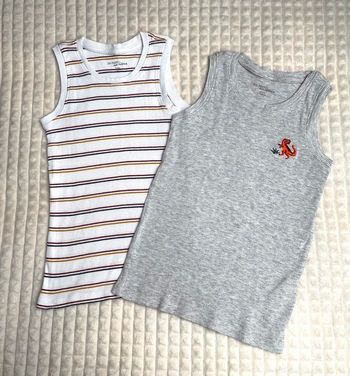 Maillots de corps garçon 8 ans, DPAM (lot de 2)