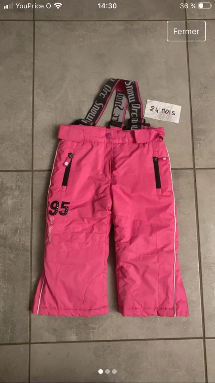 Pantalon ski à bretelles