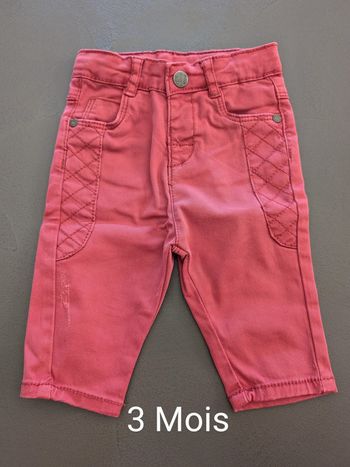 Pantalon rouge Orchestra - Taille : 3 Mois