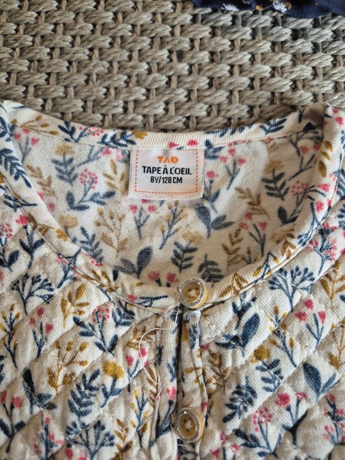Lot de 3 Blouses à motifs fleurs filles - 8 ans - photo numéro 4