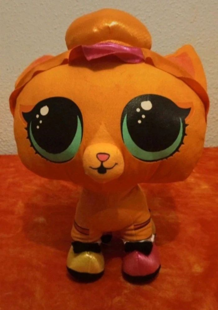 Peluche chat orange lol surprise