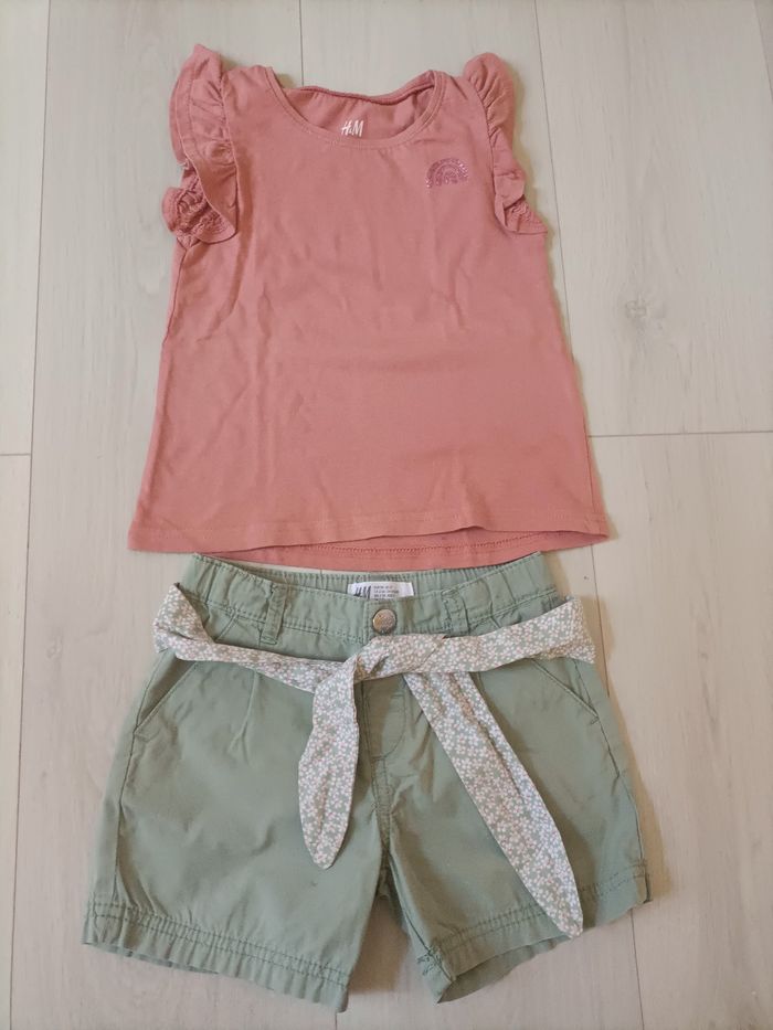 Short et tee-shirt H&M 3 ans