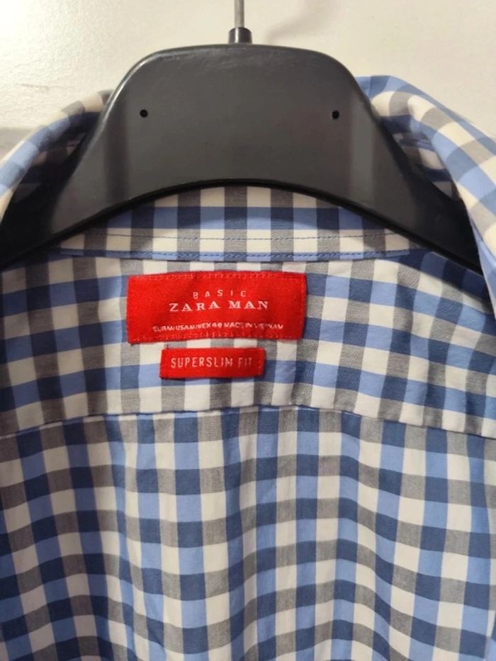 Comme neuf, chemise à carreaux Zara, taille M ou 40. - photo numéro 2