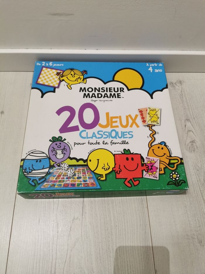 jeu de société monsieur madame "20 jeux classiques"