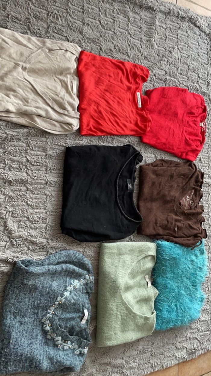 Lot de 8 pulls taille M