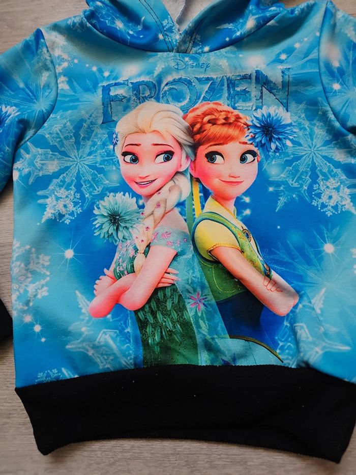Sweat à capuche 2/3 ans Reine des neiges Disney - photo numéro 2