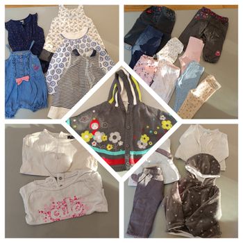 Lot de 20 vêtements 6 mois
