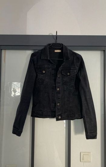 Veste en jean noire