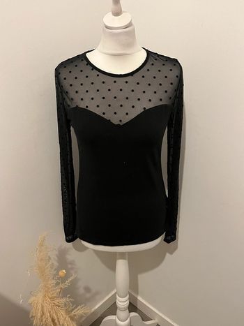 Blouse avec haut transparent H&M M