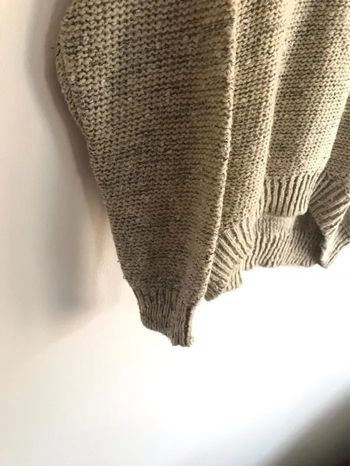 Pull beige Laëtitia Mem en laine taille 36/38 - photo numéro 4