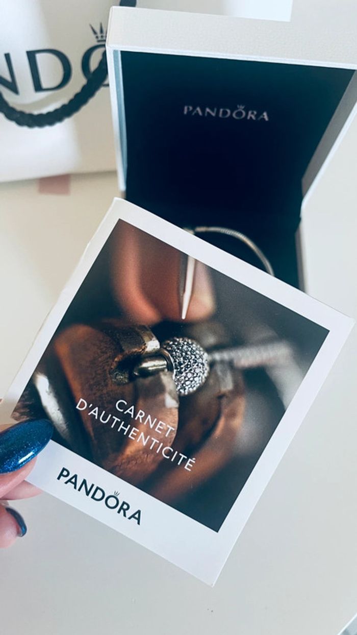 Bracelet Maille Serpent Fermoir Cœur Pandora Moments - photo numéro 14