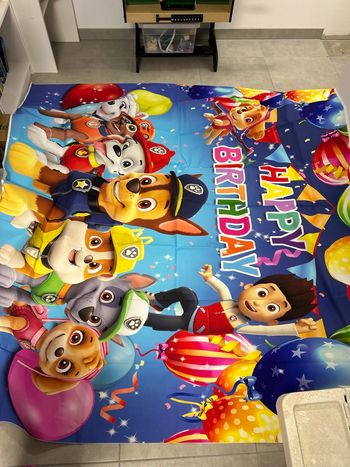 Toile anniversaire pat patrouille