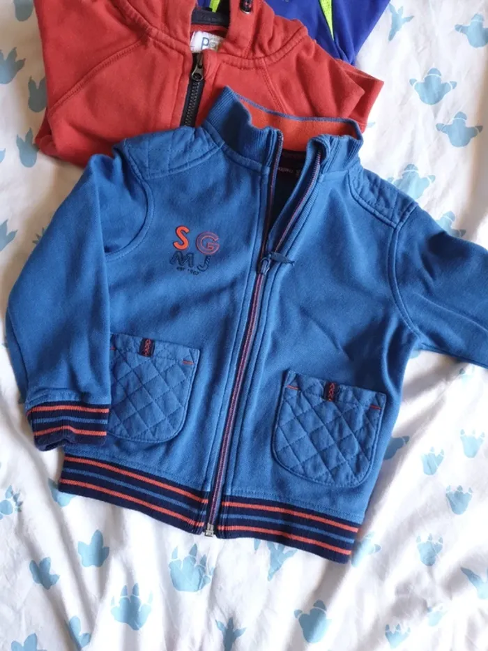 Lot 3 sweats zippés - photo numéro 2