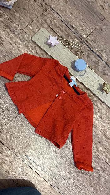 Gilet 12 mois rouge