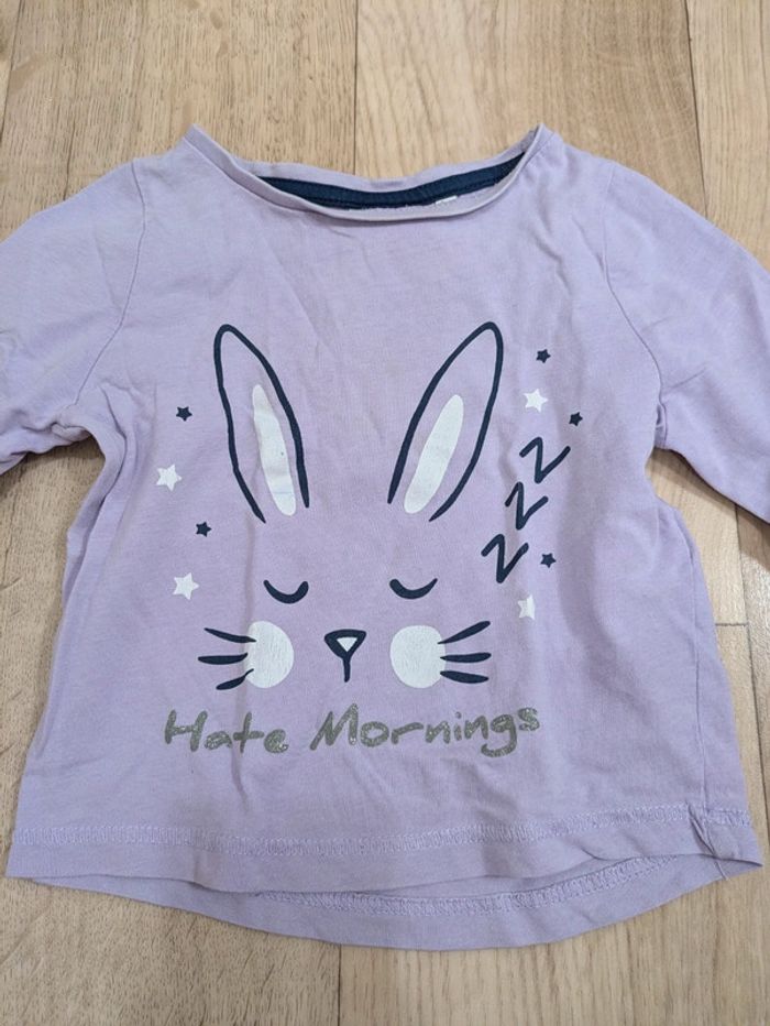 Pyjama 2 pièces Marine et Violet 2ans 92cm - photo numéro 6