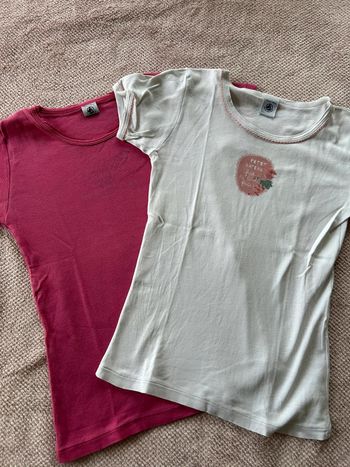 2 t-shirt Petit Bateau 10 ans