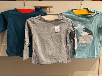 Lot de 3 t-shirt manches longues Lupilu et Obaibi