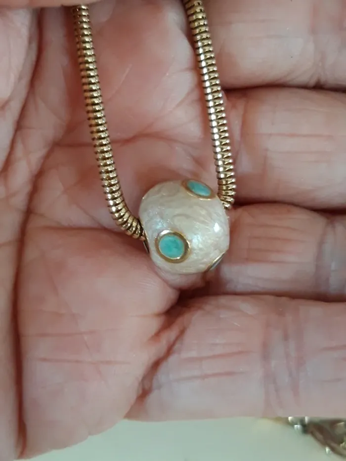 Collier pendentif style émaux - photo numéro 5