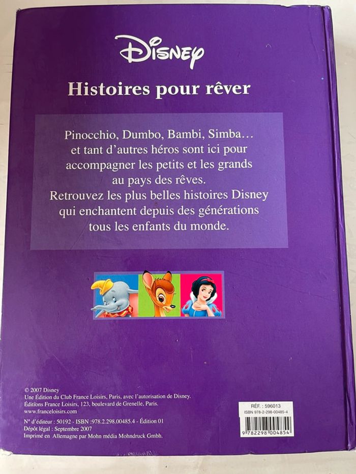 Disney Histoires pour rêver - photo numéro 2