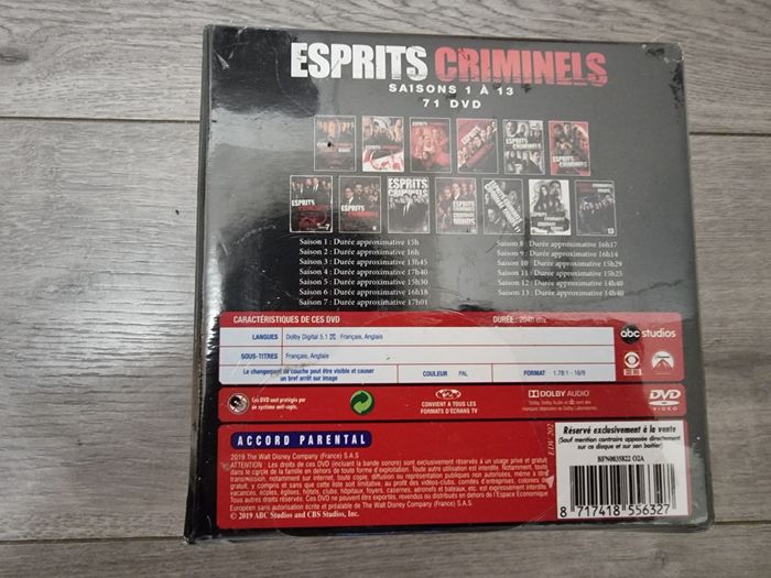 Coffret intégrale Esprits criminels S1 à S13 - photo numéro 2